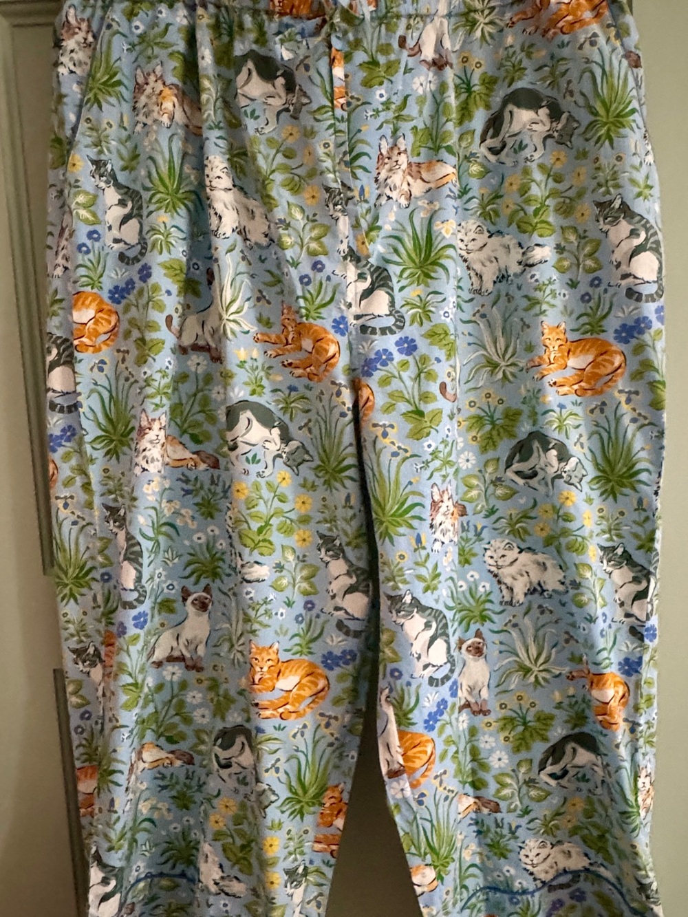 Printfresh Must Love Cats Pajama Pants New with Tags Size 2XL Anthropologie Blue - Picture 2 of 14
